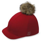 Gatehouse Stretch Hat Cover with Detachable Pompom