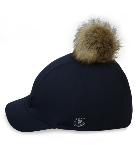 Gatehouse Stretch Hat Cover with Detachable Pompom