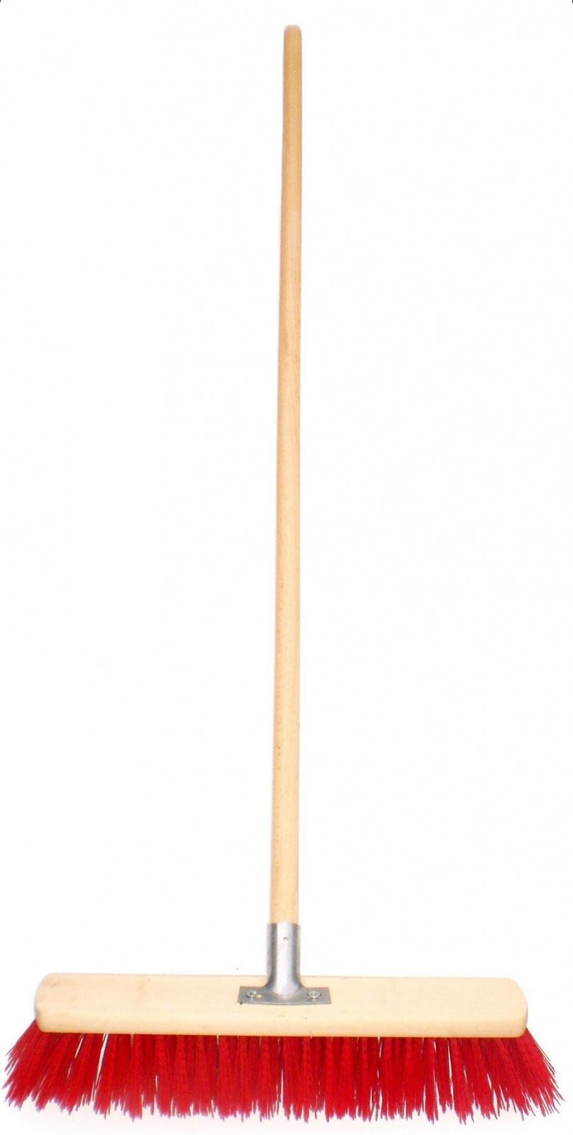 Economy Yard Broom 16" - Coloured Bristles