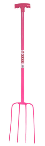 Red Gorilla - 4 Prong Manure Fork with T Handle