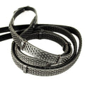 KM Elite Pro Grip Eventer Reins With Stoppers