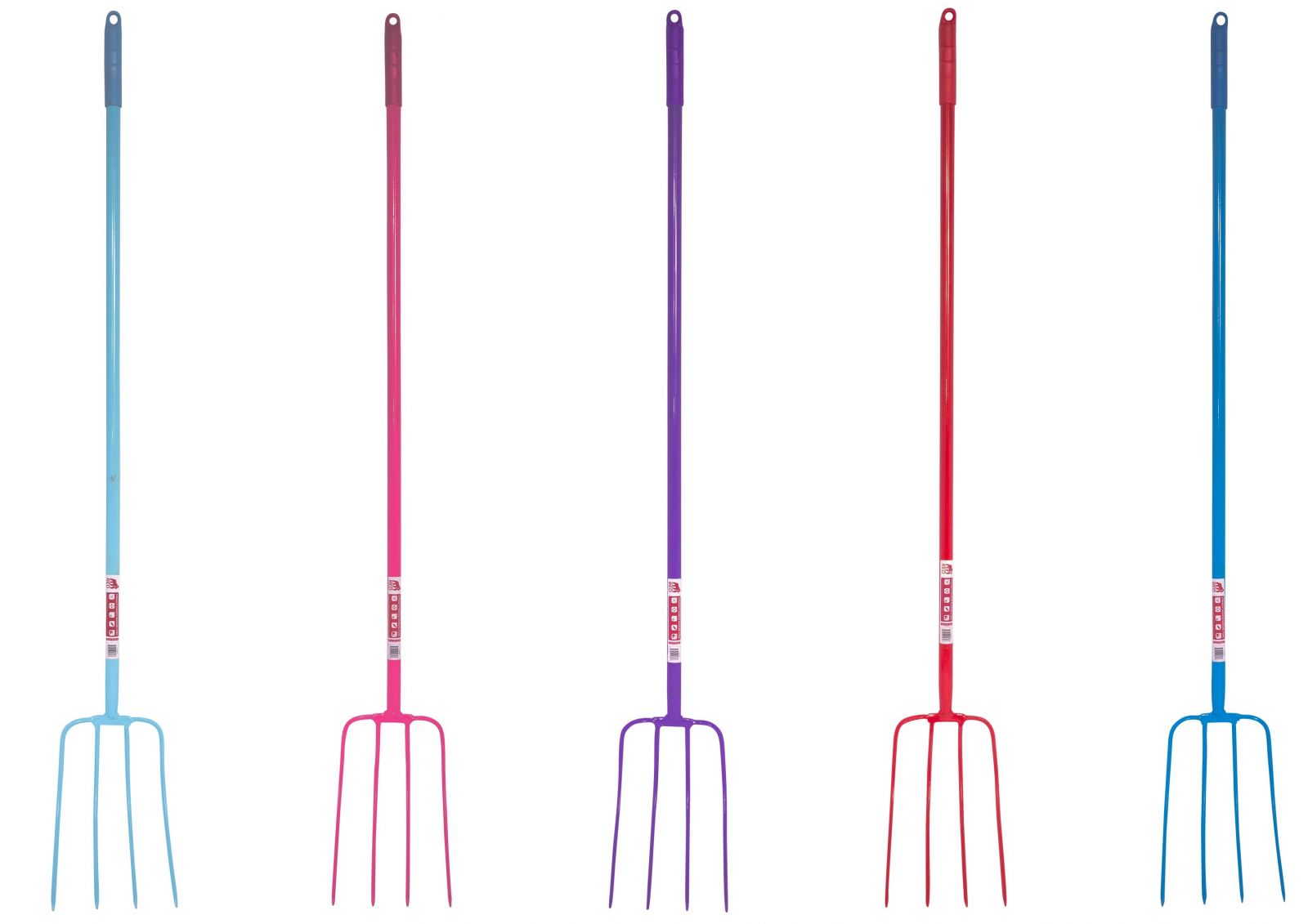 Red Gorilla 4 Prong Forks Straight Handle
