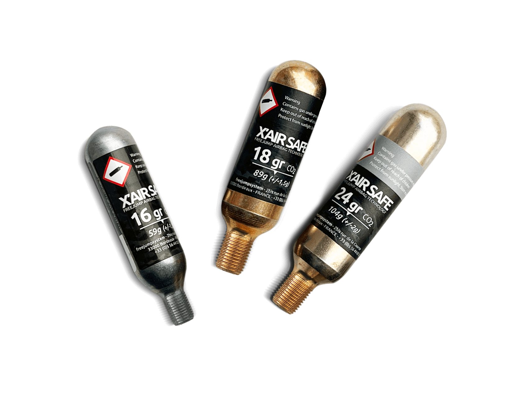 Demo pack 5 cartridges 16 gr / 18 gr / 24 gr