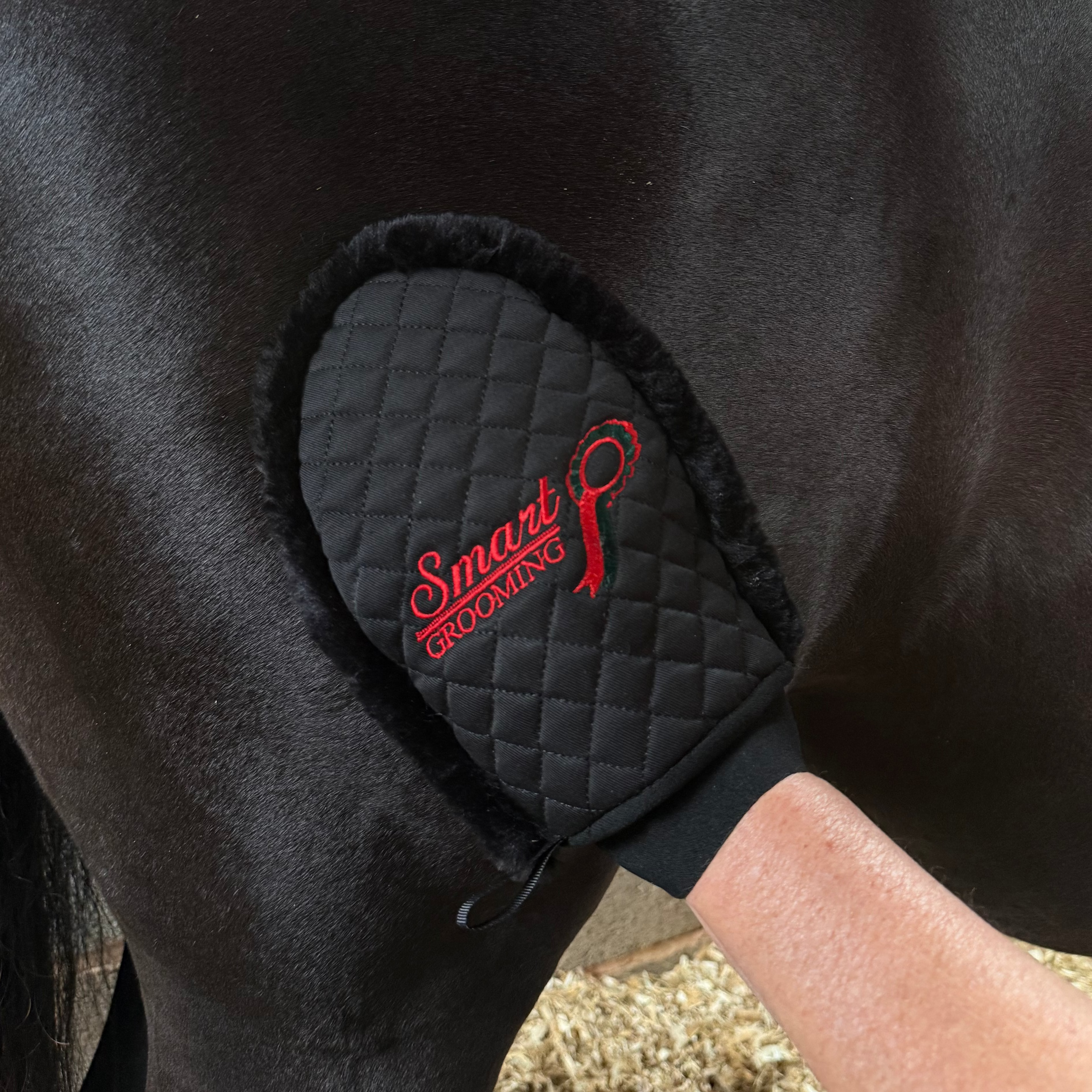 Quilted Grooming Mitt