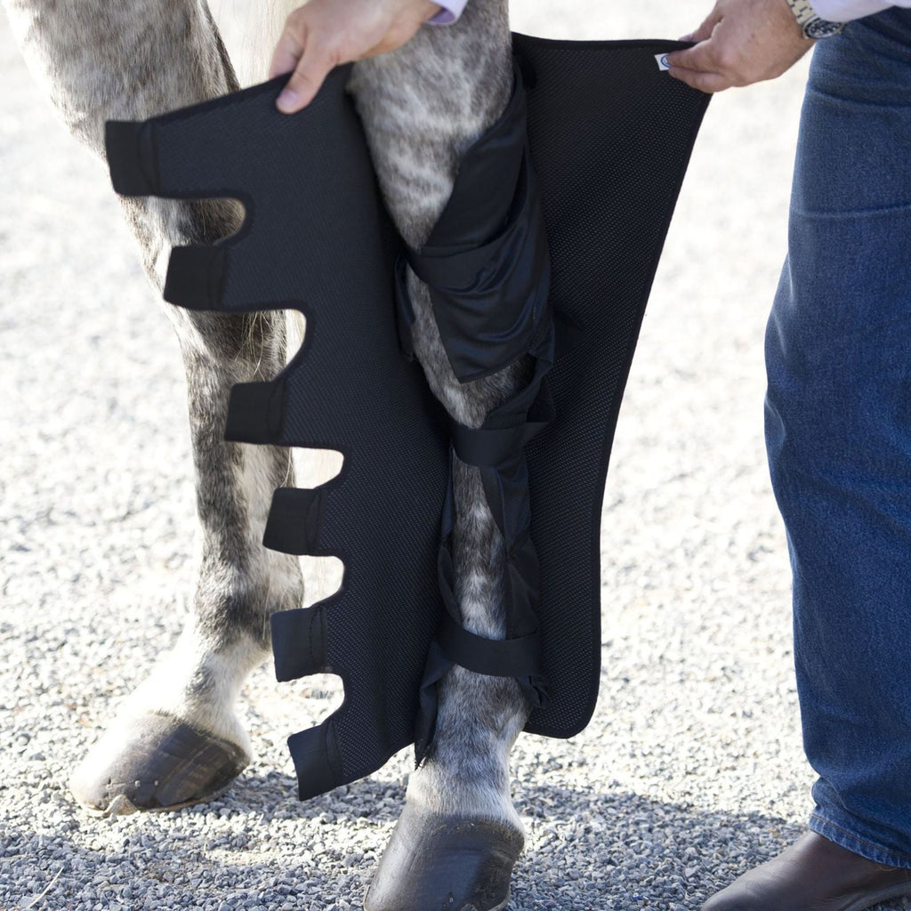 Knee-to-Ankle Wraps - Pair with 12 Cold Inserts