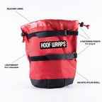 Hoof Wraps Soaker Bag, Two Pads and Extra Strap