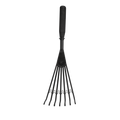 Short Plastic Rake - Black