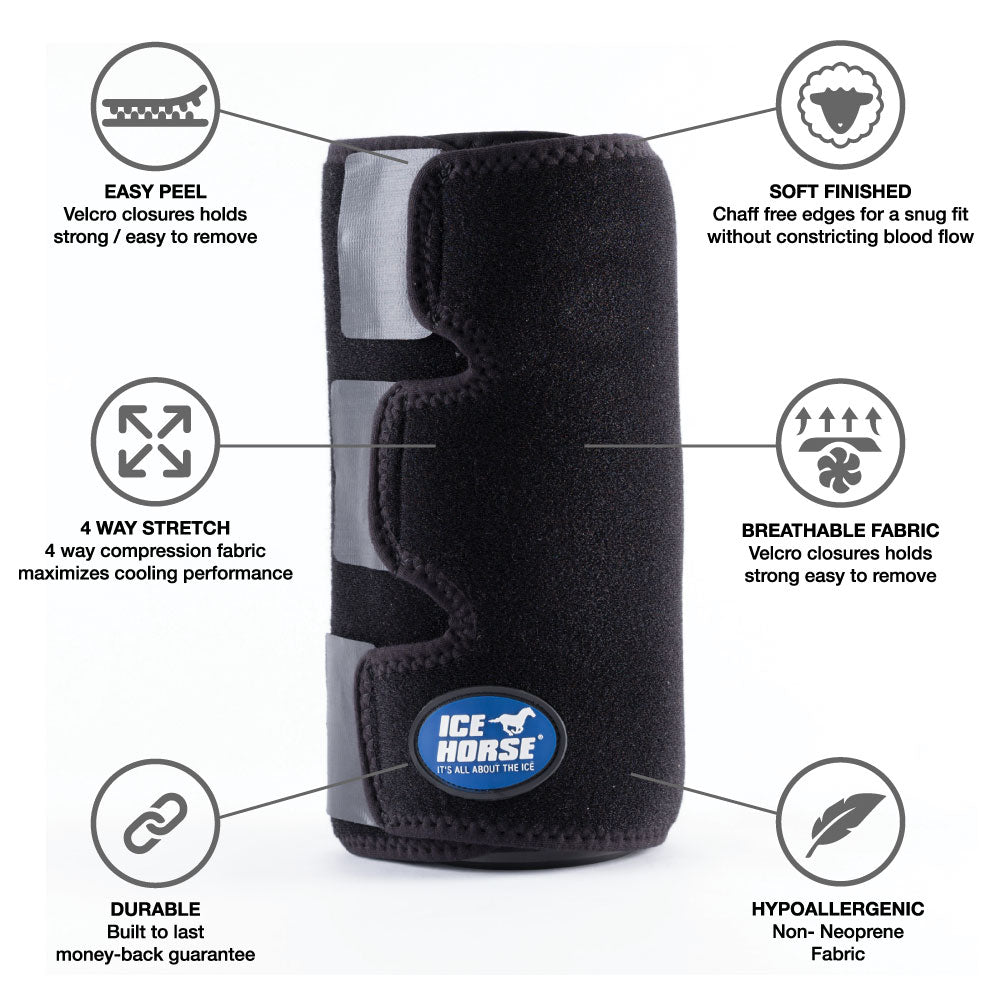 Tendon Leg Wrap - Pair with 4 Cold Inserts