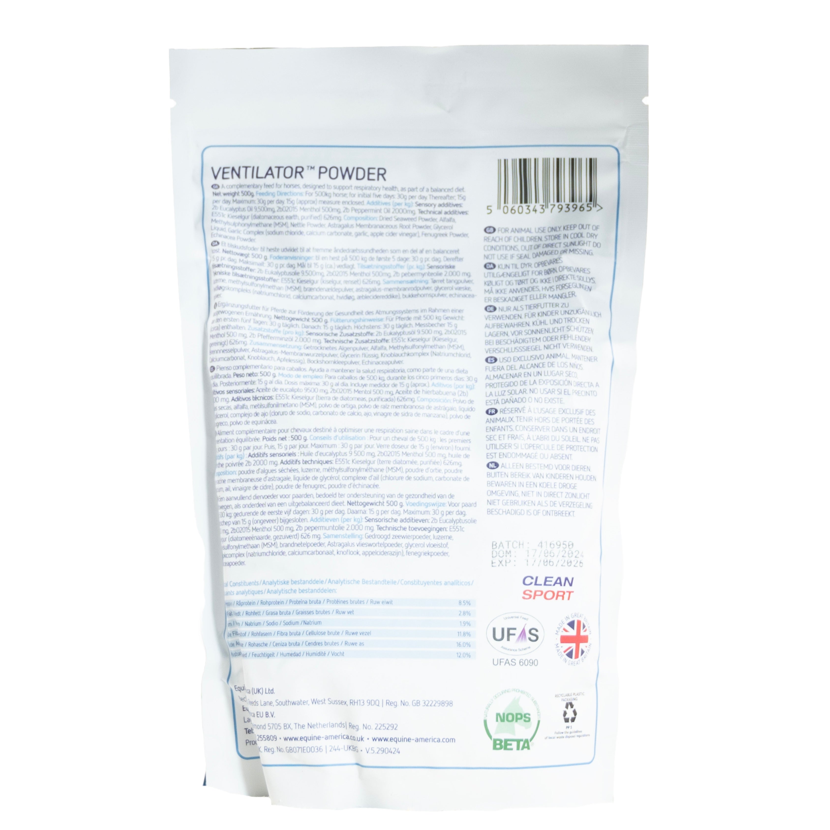 Ventilator 500g